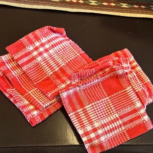 Red Plaid Kitchen Towels